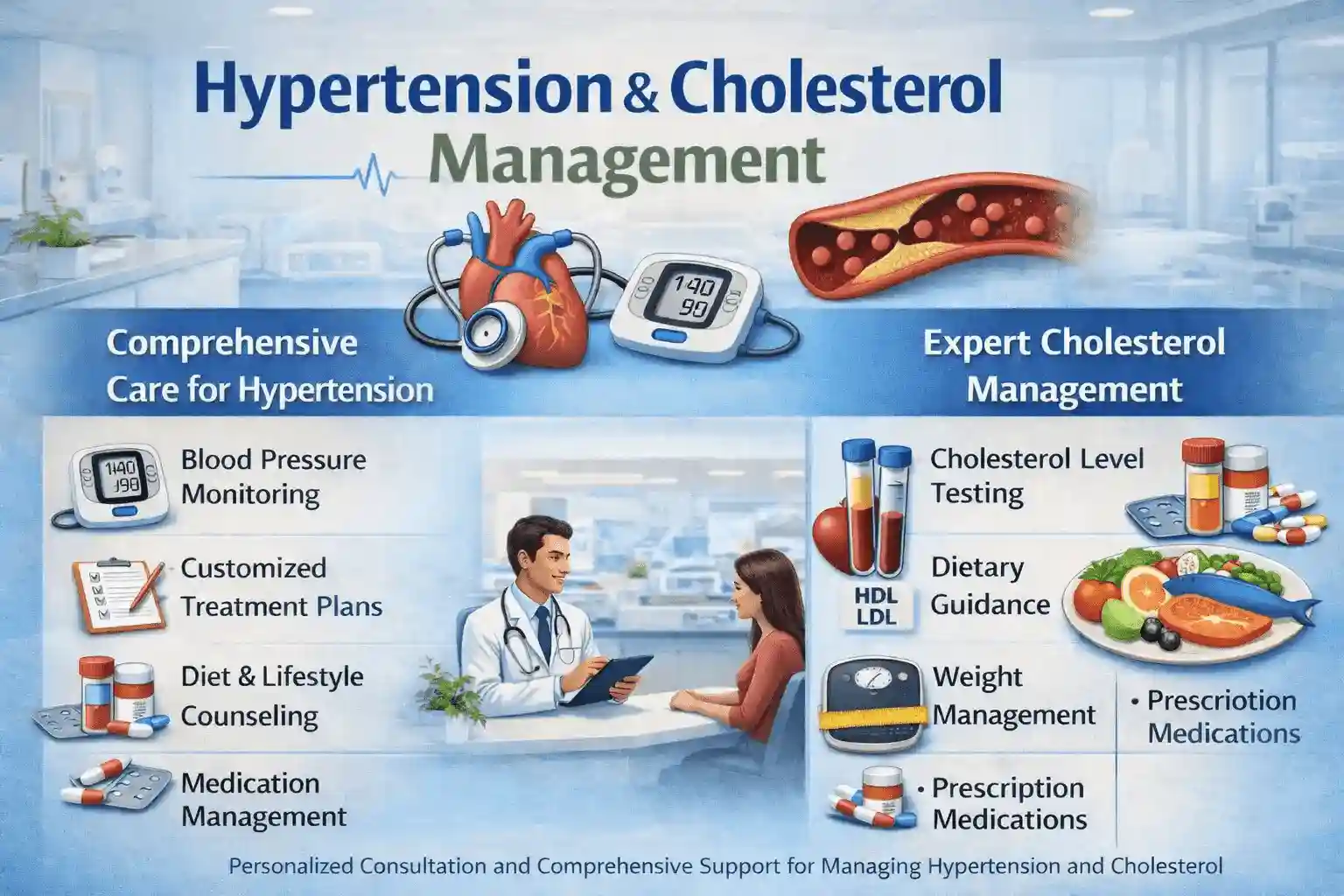 Hypertension and Cholesterol Management